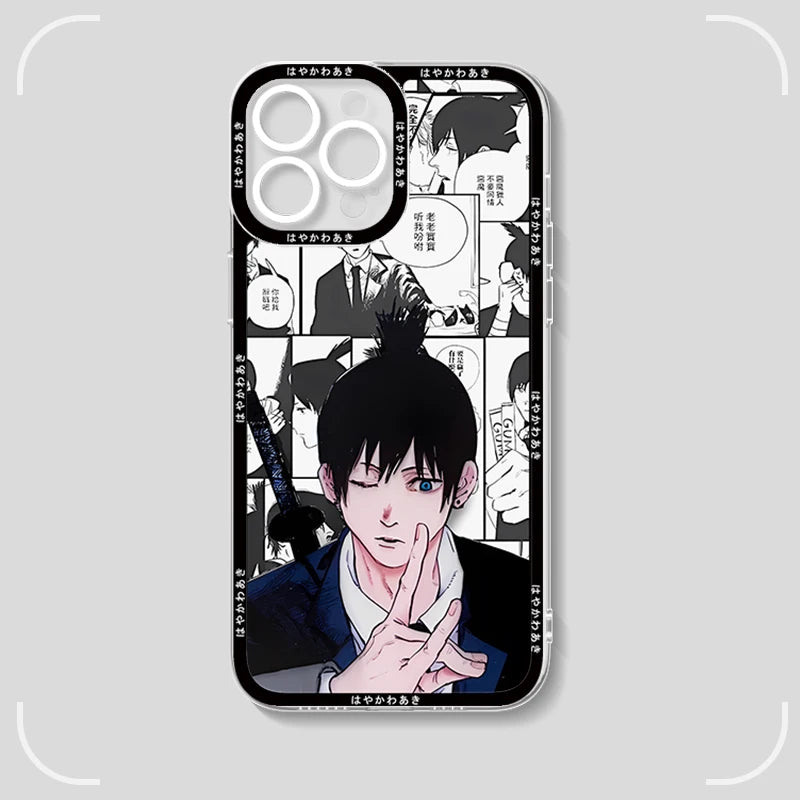 B&W Clear Sketch Phone Cases