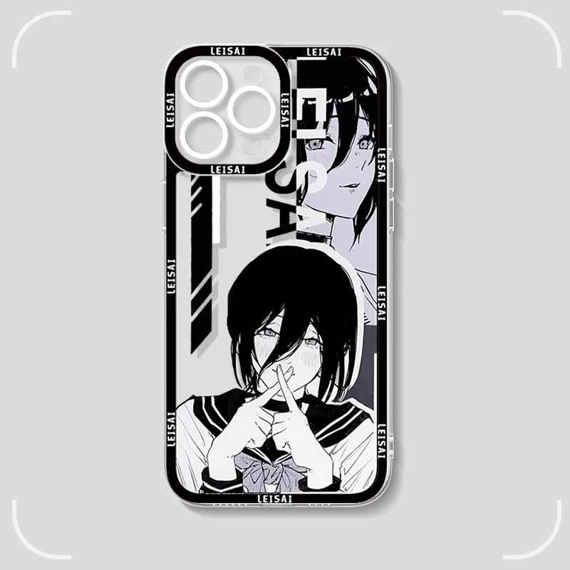 B&W Clear Sketch Phone Cases