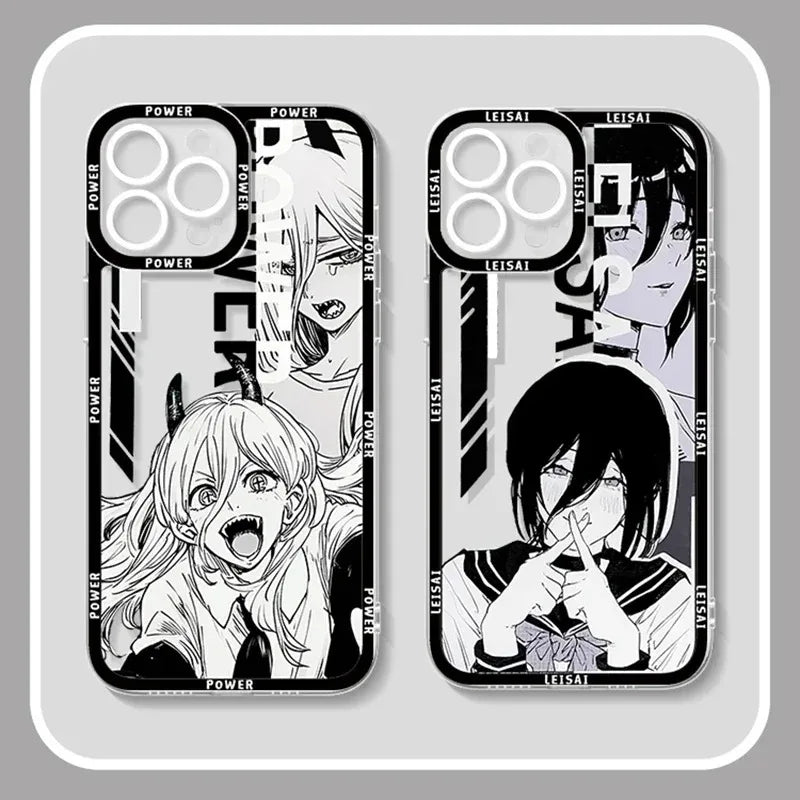 B&W Clear Sketch Phone Cases