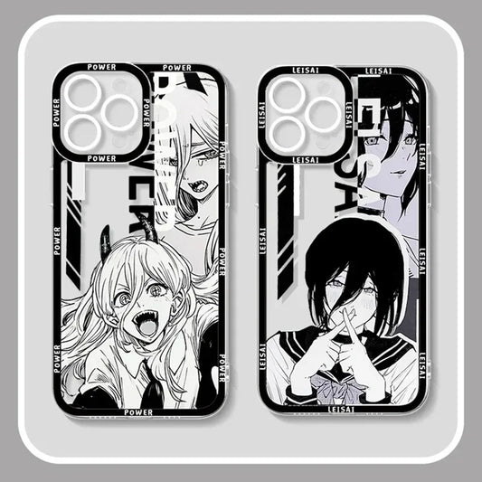 B&W Clear Sketch Phone Cases