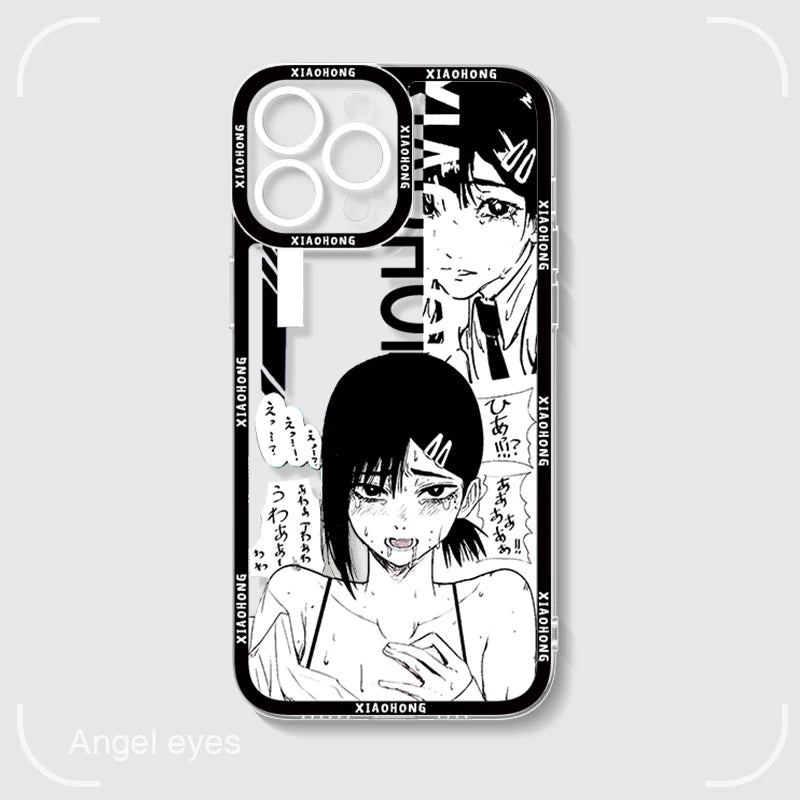 B&W Clear Sketch Phone Cases
